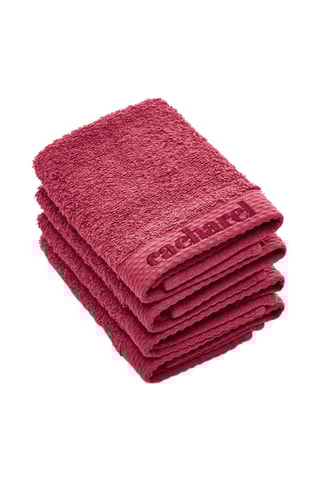 4 serviettes invité - Rose foncé - 30 x 30 cm