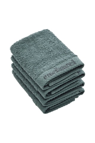 4 asciugamani Ospite - Verde salvia - 30 x 30 cm