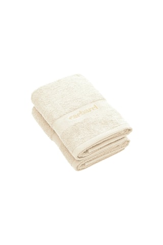 2 serviettes de toilette - Ivoire - 50 x 100 cm