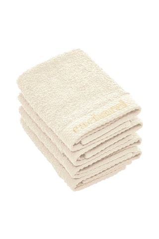 4 serviettes invité - Ivoire - 30 x 30 cm