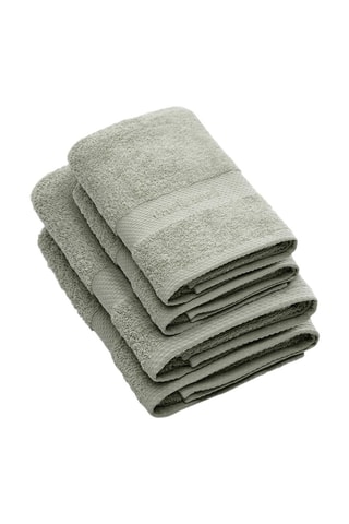 2 asciugamani e 2 teli doccia - Verde mandorla