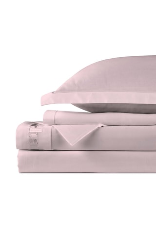 Parure de draps en satin de coton 80 fils/cm² - Rose clair