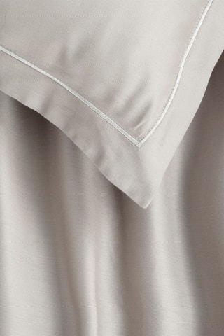 Parure de draps en satin de coton 80 fils/cm² - Taupe clair