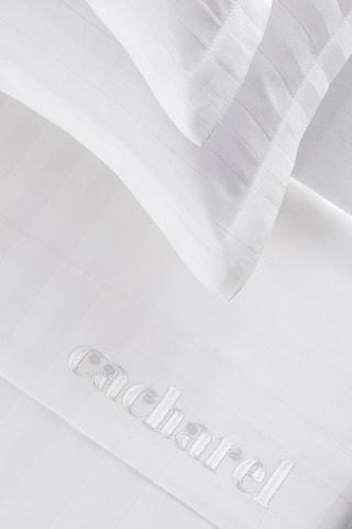Parure de draps en satin de coton 80 fils/cm² - Blanc