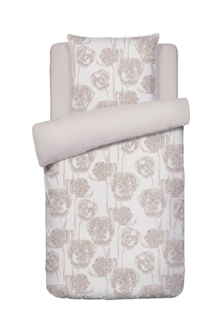 Copripiumino in raso di cotone 80 fili/cm² - Taupe