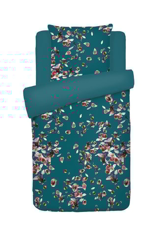 Housse de couette en satin de coton 80 fils/cm² Aurore - Vert