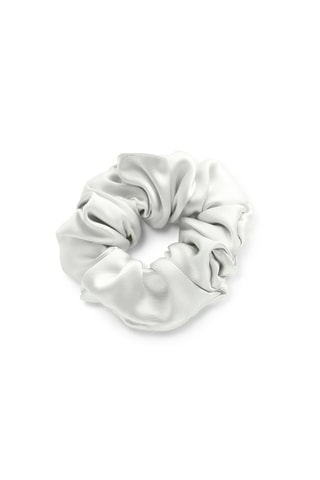 3 chouchoux en soie Elyna - Blanc