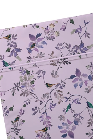 Drap plat en satin de coton 80 fils/cm² Eden Sauvage - Mauve