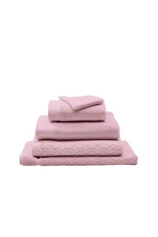 Asciugamano e guanto da bagno - Rosa