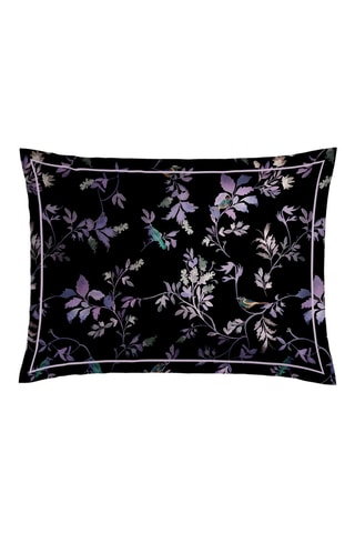 2 taies d’oreilles en satin de coton 80 fils/cm² Eden Sauvage - Violet