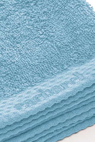 4 guanti da bagno - Celeste