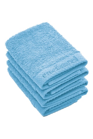 4 asciugamani ospite - Celeste - 30 x 30 cm