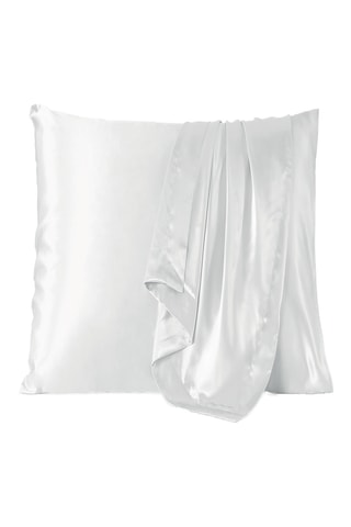 Taie d'oreiller en soie Lunéia - Blanc