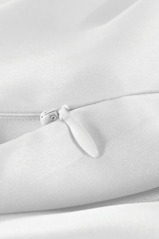 Taie d'oreiller et masque de nuit en soie Lunéia - Blanc