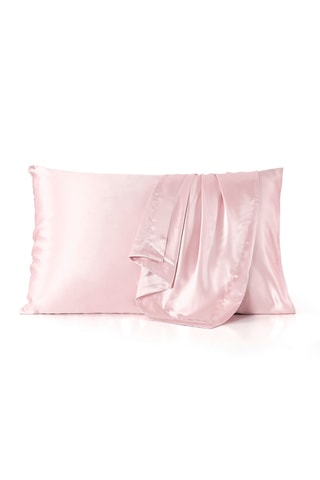 Taie d'oreiller en soie Lunéia - Rose clair