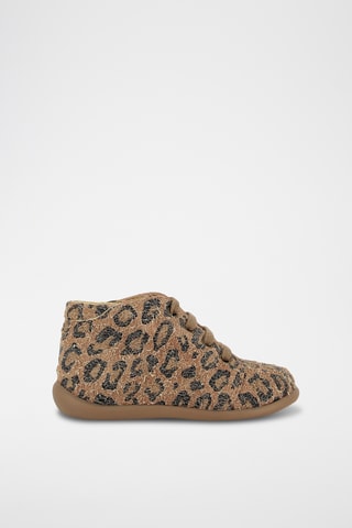 Bottines en nubuck - Marron et anthracite