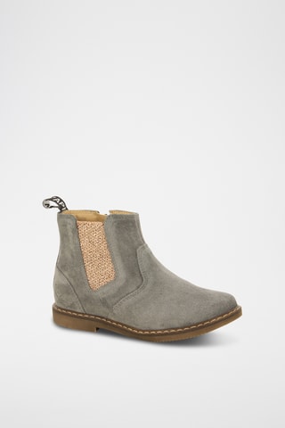 Bottines en nubuck - Gris foncé