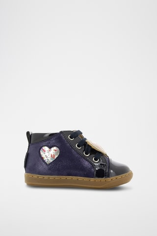 Bottines en cuir - Bleu marine