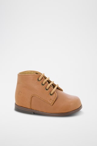 Bottines en cuir - Camel