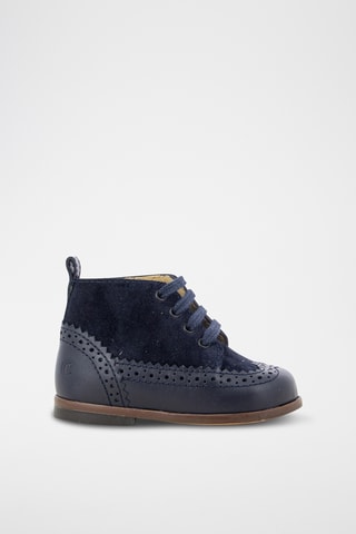 Bottines en cuir - Bleu marine