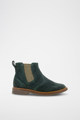 Bottines en nubuck - Vert