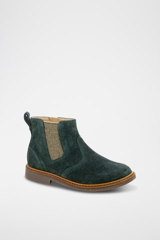 Bottines en nubuck - Vert
