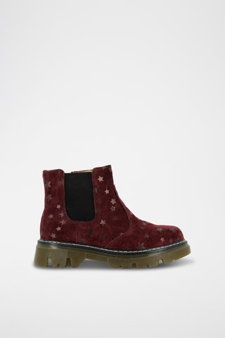Bottines en nubuck - Bordeaux