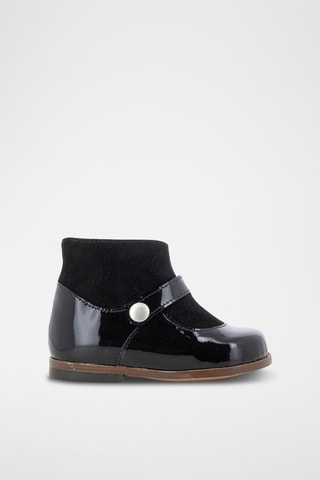 Bottines en cuir - Noir