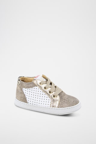 Baskets montantes en cuir - Blanc