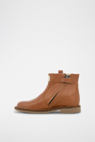 Bottines en cuir - Camel