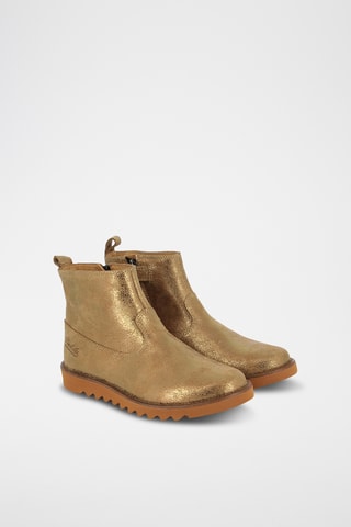 Bottines en cuir - Doré