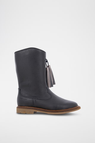 Bottines en cuir - Noir