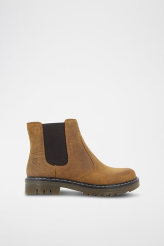 Bottines en cuir - Camel