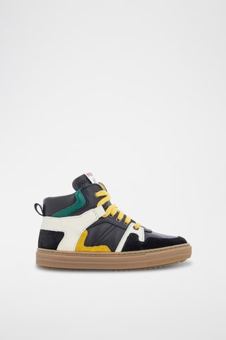 Baskets montantes en cuir - Noir