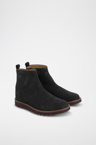 Bottines en cuir - Noir