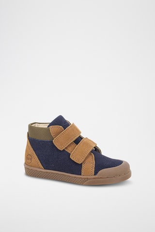 Bottines en cuir - Bleu marine