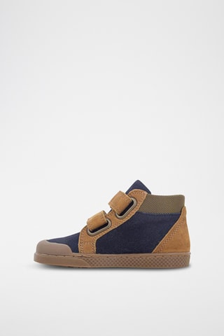 Bottines en cuir - Bleu marine