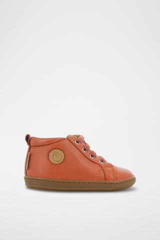 Bottines en cuir - Orange