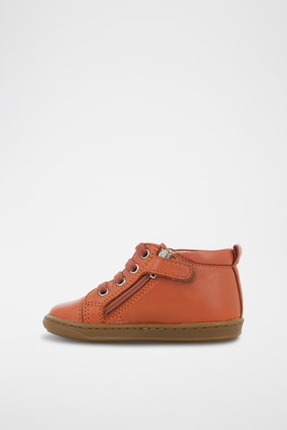 Bottines en cuir - Orange