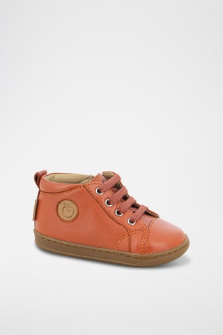Bottines en cuir - Orange
