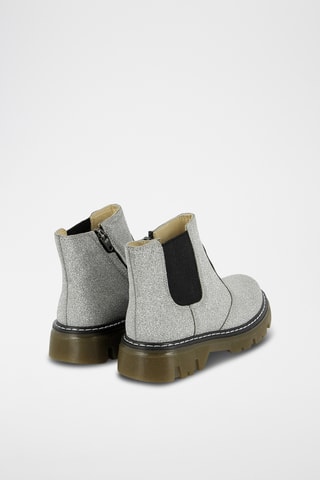 Bottines en cuir - Argenté