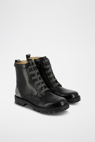 Bottines en cuir - Noir