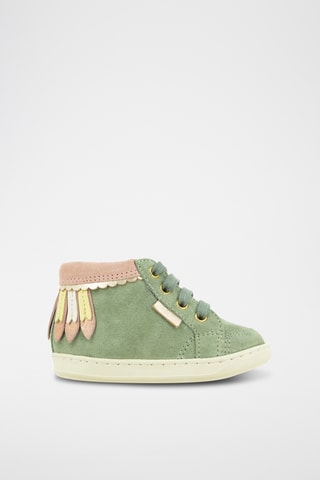 Baskets en nubuck - Vert
