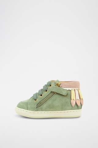 Baskets en nubuck - Vert