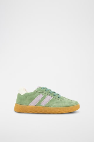 Baskets en nubuck - Vert clair