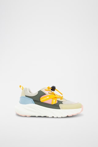 Baskets - Rose poudré et beige