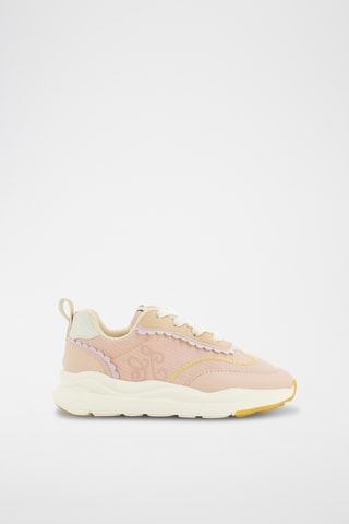 Baskets en nubuck - Rose poudré