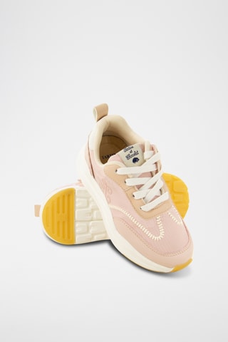 Baskets en nubuck - Rose poudré