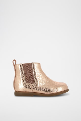 Bottines en cuir - Doré