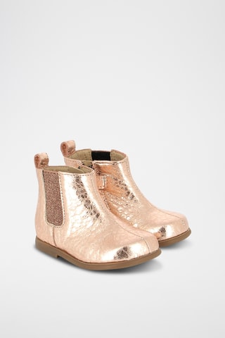 Bottines en cuir - Doré